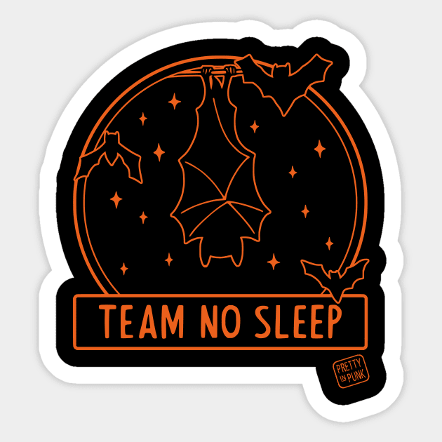 Team No Sleep Bats Sticker by prettyinpunk